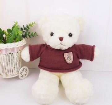 Manufacturer's new genuine plush toys, retro sweater, bear size, couple teddy bear, high-end gift wholesale good.Comfortable Super cute