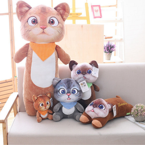 20cm-45cm Cute Cat Plush Toys Stuffed Animals Tomato Cat Plush Toys Birthday Gifts New Year Gifts Wedding Toys for Kids Girls