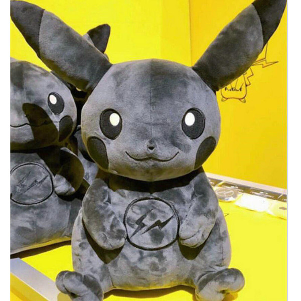 Stuffed black Pikachu toys Japan anime figure plush cartoon dolls unique swag japanese monster game figure doll for boyfriend