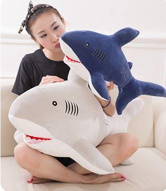 Soft shark pillow plush toy great white shark plush doll toys creative company event gift wholesale