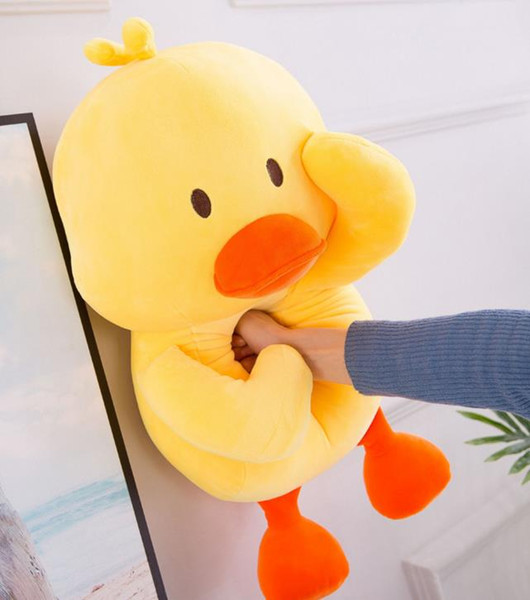 saluted little yellow duck padding by down feather cotton soft plush toys and children gifts wholesale