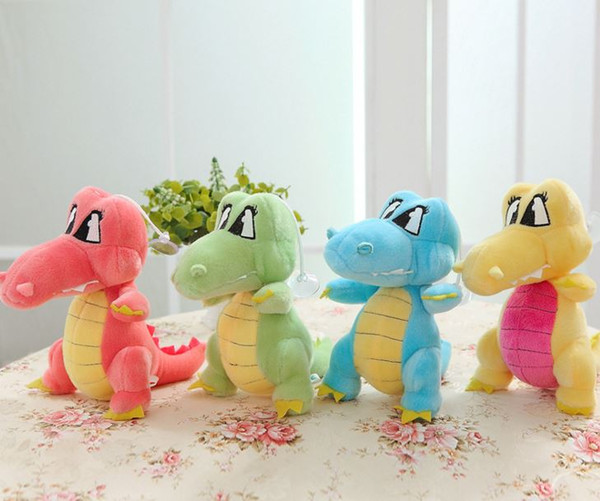 Free shipping cute cartoon plush soft toys four colors little crocodile pluse toys and children gifts