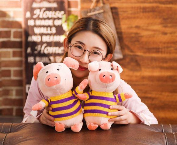 Free shipping cut plush soft little pig doll toys special design birthday gifts and children toys