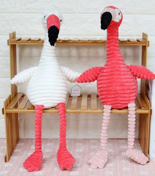 free shipping flamingo doll the stripes gauffer material stuffed toy couples love bird plush toys wholesale