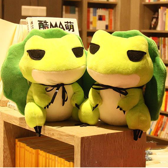 Manufacturers Wholesale Fashion Travel Frog Doll Plush Toys Cute Cartoon Cloth Doll Frog Doll Lovely Gifts for Girls