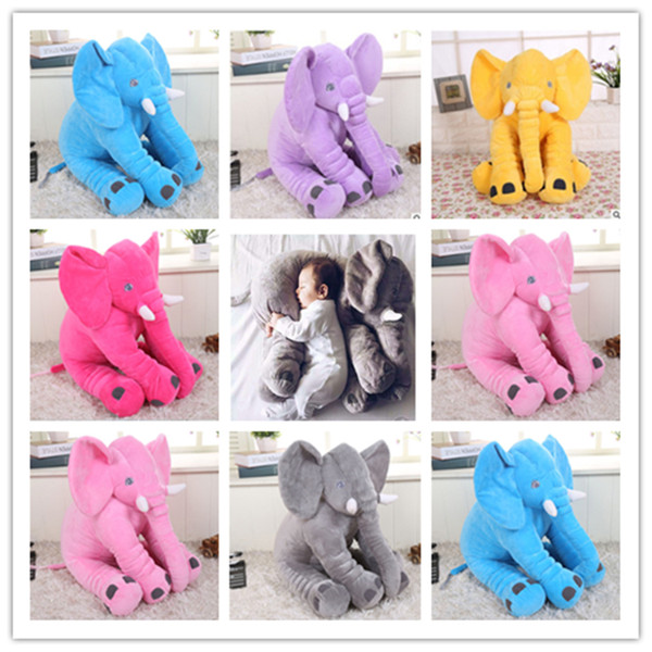 Cute Elephant Plush Toys dolls Elephant Stuffed Animal Toys Elephant Throw Pillow Baby sleeping High quality colorful