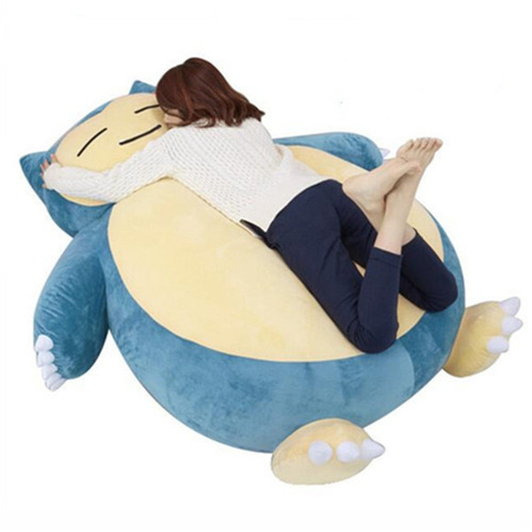 Dorimytrader Huge 150cm Japan Anime Snorlax Cover Soft Cartoon Doll Toy Present Snorlax without Stuffing DY61329