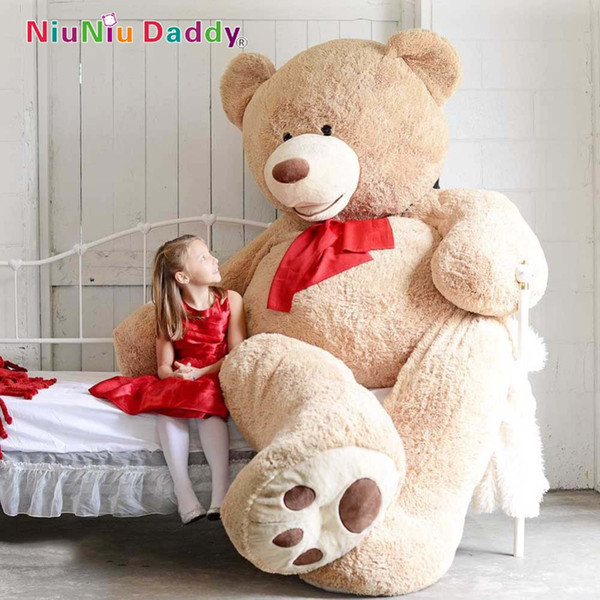 Wholesale-200cm Big Size USA Teddy Bear Large Bearskin Giant Bear #