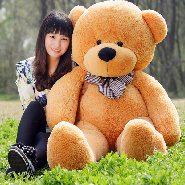 [5 Colors] 80CM big teddy bear skin bearskin coat plush toys brinquedos factory wholesale price Y200111