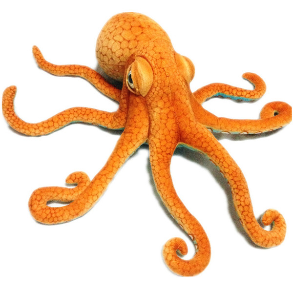 80cm Simulation Plush Squid big Octopus Toy pillow Creative Stuffed Lucky Fish Ocean Animal Doll Kids Birthday Gifts