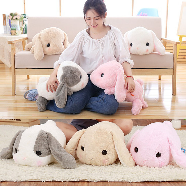 40cm big long ears rabbit plush animal toys stuffed bunny rabbit soft toy baby kids sleep pillow toys christmas birthday gift