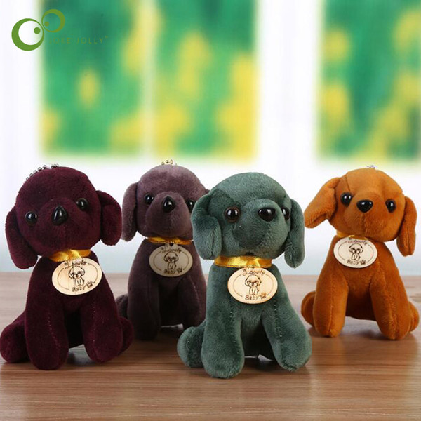 12CM Dog Plush Toys height Kid's Gift Plush Stuffed Dog toys key chain dolls For Gift WYQ