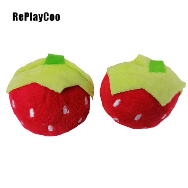 40Pcs/Lot Kawaii Mini Stuffed strawberry 4CM Plush Toys Soft Stuffed Friut Toys Small Pendant By Phone Gifts For Wedding DCM001 T191030