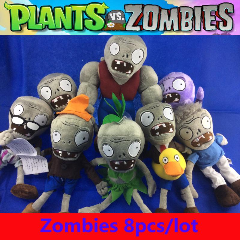 Wholesale 8 pcs/lot Stuffed & Plush Plants Plants VS Zombies Phone Game Soft Stuffed & Plush Plants