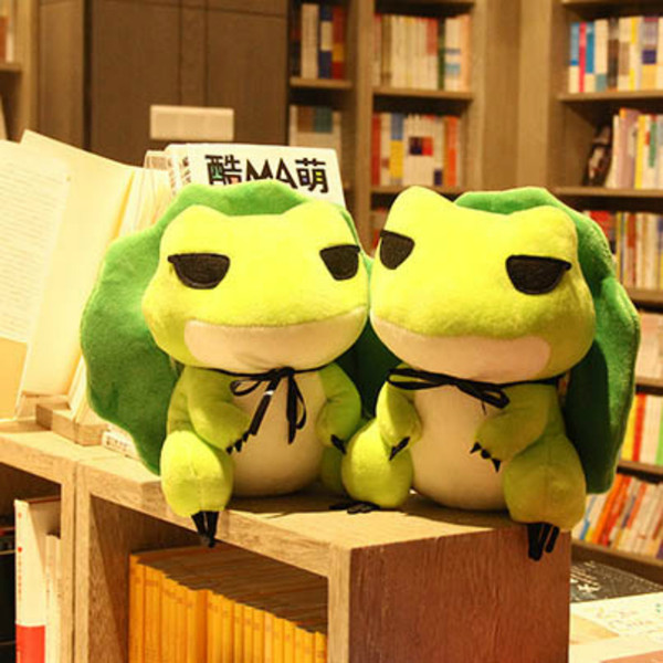 Wholesale Manufacturers Trend Travel Frog Doll Plush Toys Cute Cartoon Cloth Doll Frog Doll Lovely Gifts for Girls