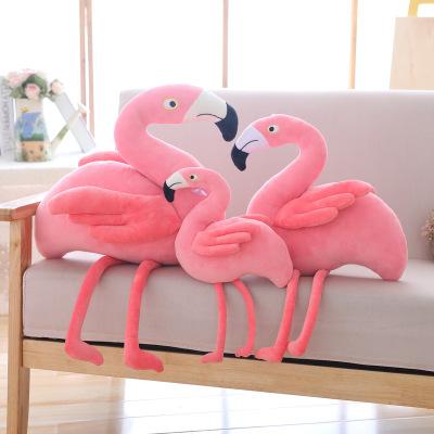 Kids Baby girl Plush Toys Flamingo Dolls Pink Baby Comforter Toy Love Creativity Plush Animal Photo props Home Decoration Small size