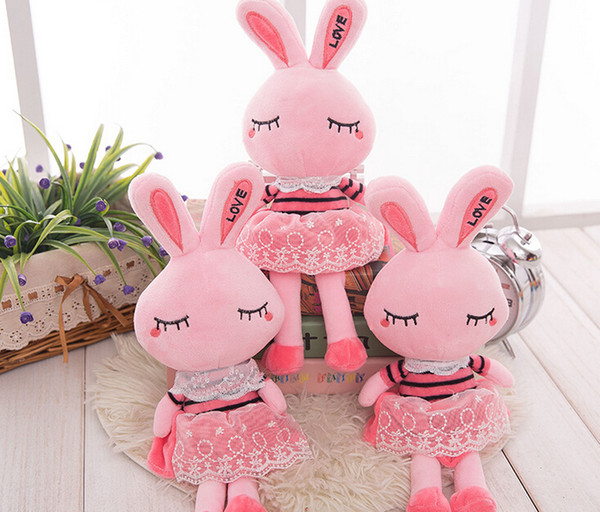 Wholesale MOQ 10pcs Rabbit Plush Toy Children Plush Toys Doll Stuffed Baby Doll Chrismas Gift Free Shipping