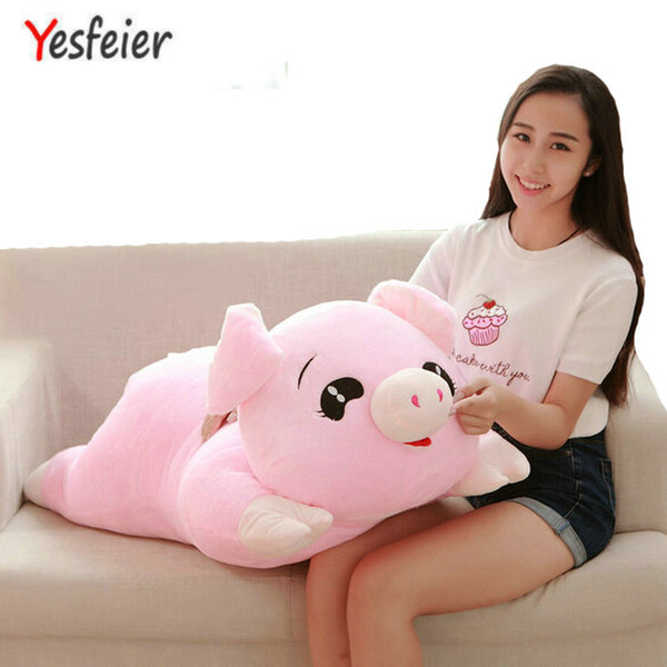 45-100 CM cartoon pillow cushion cloth doll baby Cute Pig plush toys stuffed animals toys birthday for children