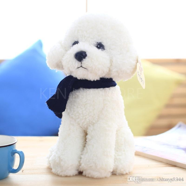 33cm Teddy Dog kids toys cute Bichon dog Plush Doll Baby toys Simulation doll for girl children birthday gift