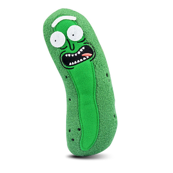 Pop Cute Rick And Moti Plush Filled Doll Cosplay Green Striped Pickles Cucumber 19cm Cartoon Doll