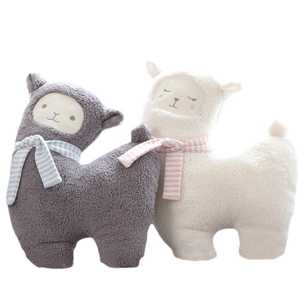 New cute plush doll cute scarf Plush Animals alpaca doll grass mud horse plush children toy pillow