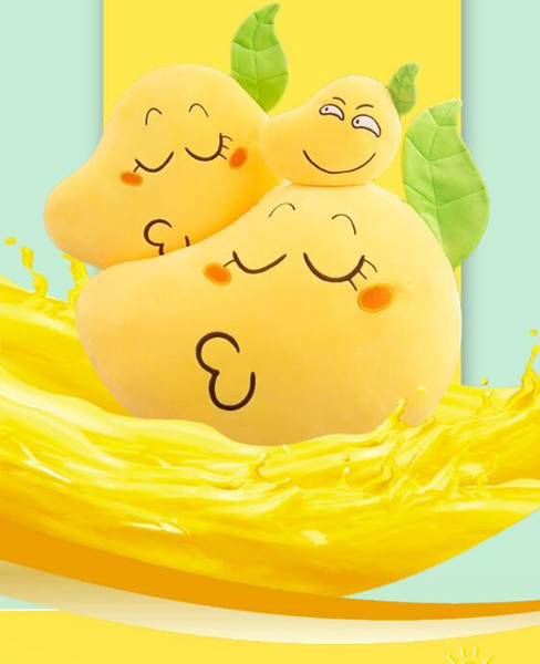 Creative down cotton mango pillow cartoon funny fruit doll plush toy pillow funny birthday gift girl