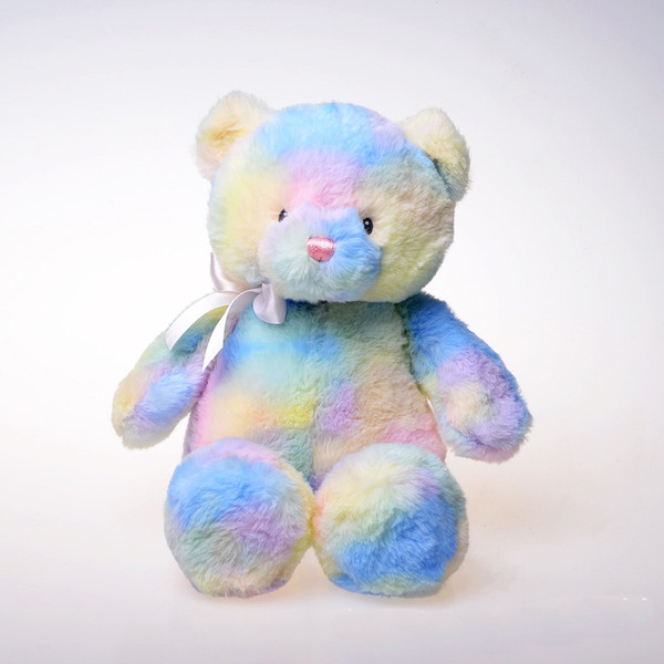 2020 28cm Rainbow teddy bear plush toys Stuffed Animals good qulity soft doll children's toy gift p178