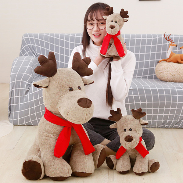 Christmas ELK plush toys Decorations Christmas stuffed animals Plush Snowman Santa Claus Elk Christmas Gifts Kids Toys