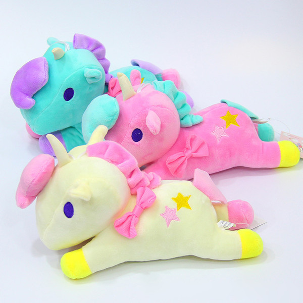 Cute Little Unicorn Plush Pendant Doll Car Inside Ornaments Doll Stuffed Toys Gift For Kids 23cm