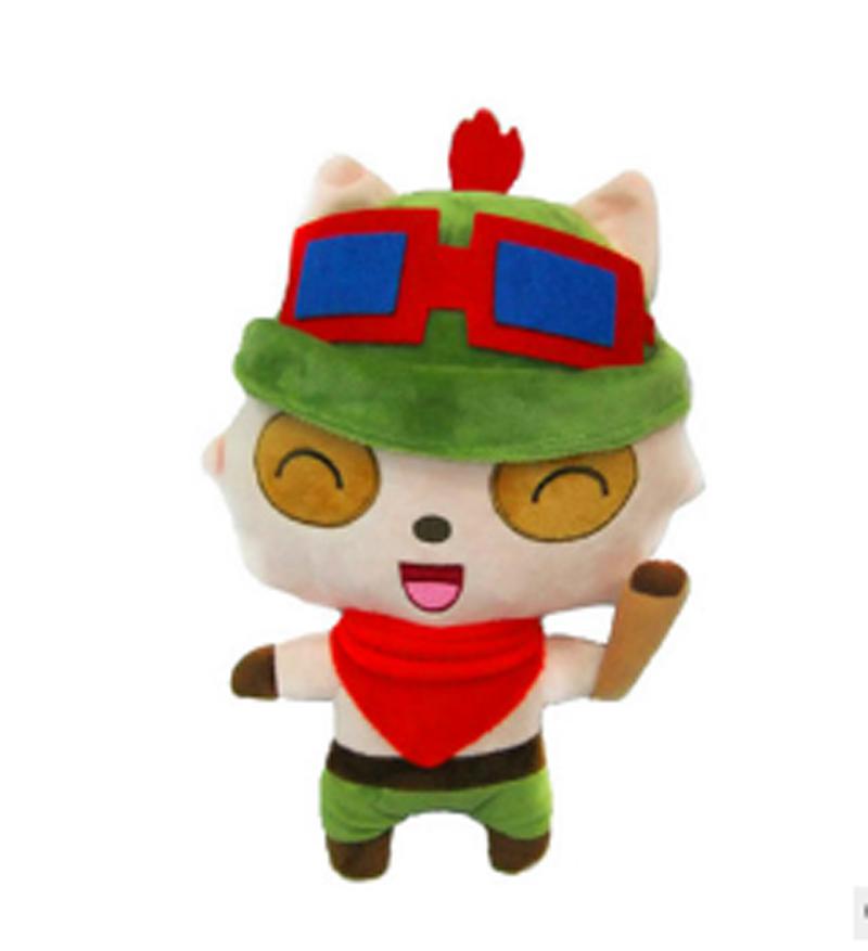 30cm LOL Plush children's toys teemo Cute cartoon doll teemo Cute cartoon Plush Toys accompany chlidren 