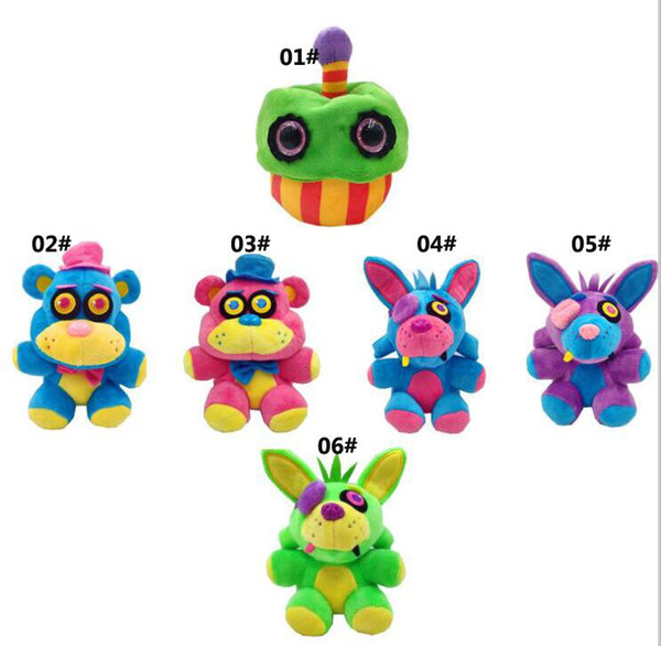 New Kids Five Nights At Freddy's Stuffed Animals Toy 6 Models Colorful Freddy's Plush Toys 