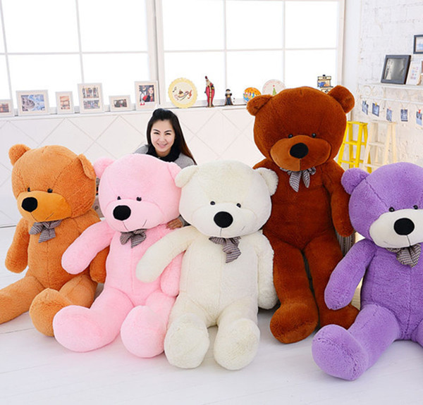 5 Color 60 80 100 120 160 180 200 300cm size Giant shell giant teddy bear skin shell Valentine's Day holiday gift bear Plush Toys B