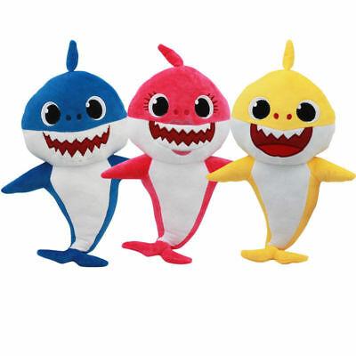 Baby Shark Plush Toys Shark Doll Cartoon Stuffed Animals Soft Dolls Shark Plush Christmas Gift 3colors GGA1664