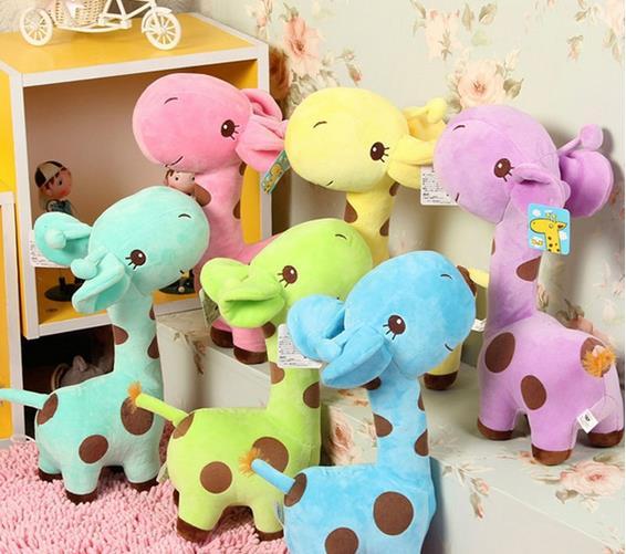 Lovely Giraffe Soft Plush Toy Animal Dear Doll Baby Kid Children Birthday Gift