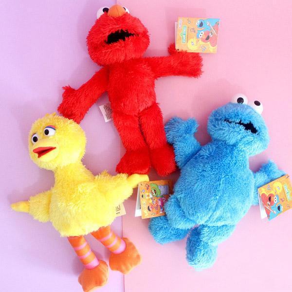 Hot ! 3 Style Elmo Big Bird Cookie Monster Sesame Street Plush Stuffed Doll Toy For Children Holiday Gifts 9