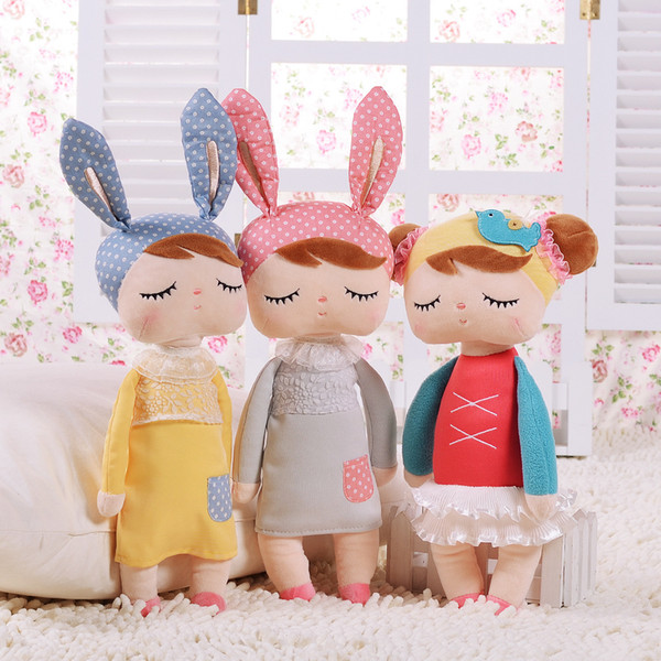 5 Pack Mixed Colors New Fashion Kids Angela Dolls Easter Gift Children Bunny Doll for Girls Children Rabbit Dolls