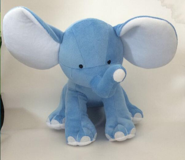 25cm Kids Plush toys Toddler Soft Cartoon Plush Animal Elephant toys big ears for birthday gift 3Colors