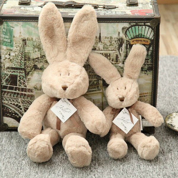 Plush Rabbit Doll Toy Send Girl Gifts Brown Customizable Pillow Exquisite Lovely Manual Ragdoll Plush Big Ear 1