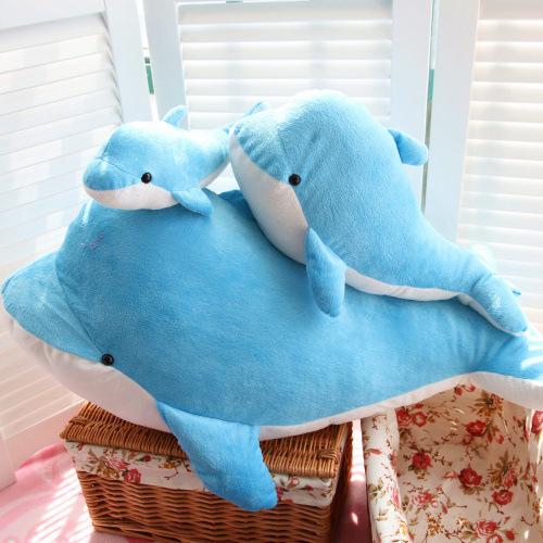 2018Soft Sea World Cuddly Dolphins Plush Animal Doll Hold Pillow Cushion Children Birthday Gift Stuffed Toy