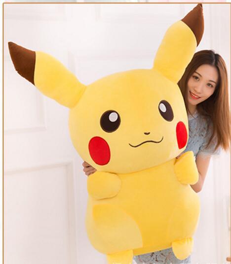 Best-selling Detective Pikachu Plush dolls 110cm Pikachu plush toys cartoon Stuffed animals toys soft best Gifts 