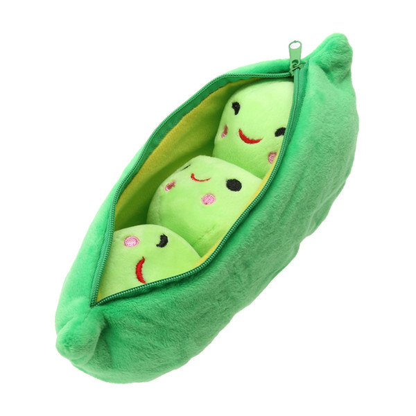 25CM Kids Baby Plush Toys For Children Cute Pea Stuffed Plant Doll Girlfriend Kawaii Gift Toy Random Color