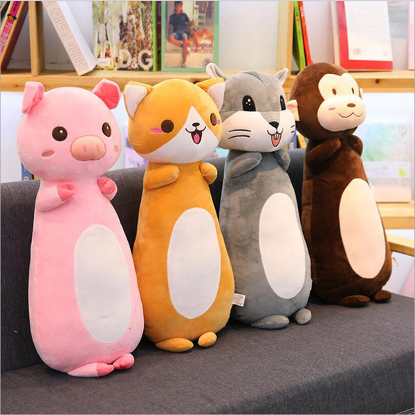 Cartoon Cute Pig Monkey Rabbit Dog Plush Toys Stuffed Animal Doll Toy Soft Plush Pillow Children Birthday Gifts