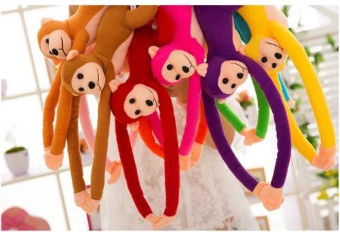 Factory direct 70 cm monkey small doll plush toy monkey year mascot long arm monkey annual meeting gift wholesale