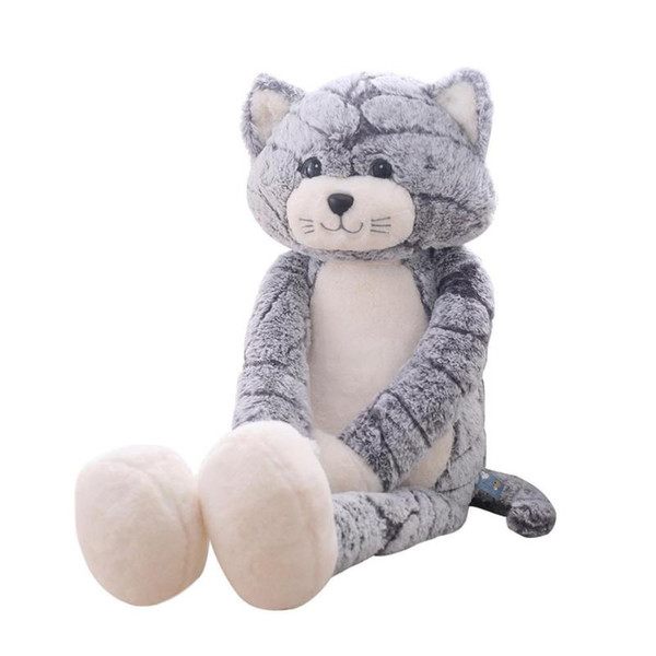 50cm Cartoon Cats Plush Toy Cotton Stuffed Dolls Long Leg Cute Cat Figure Animals Soft Cotton Accompany Toy For Kids PNLO