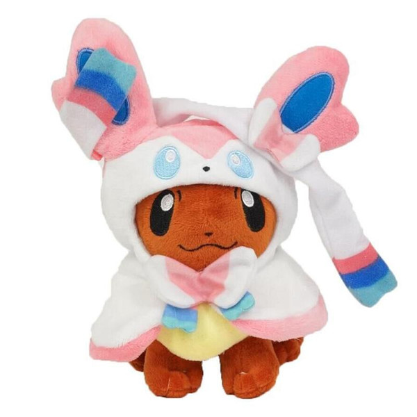 Anime Cartoon Eevee Poncho Umbreon Espeon Jolteon Vaporeon Sylveon Flareon Plush Doll Stuffed Toys 20cm 8 Styles