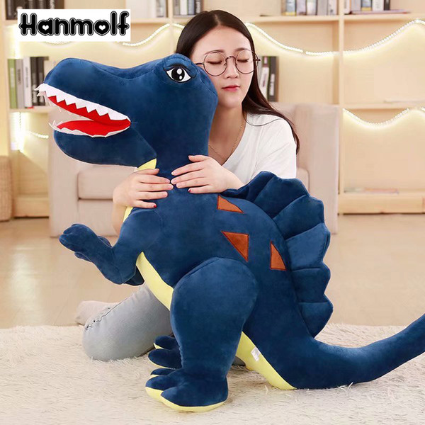 Spinosaurus Dinosaur Plush Toy Dino Dinosaurs Stuffed Doll Kids Boys Huggable Companion Animals Toy Xmas Gift Green/Blue