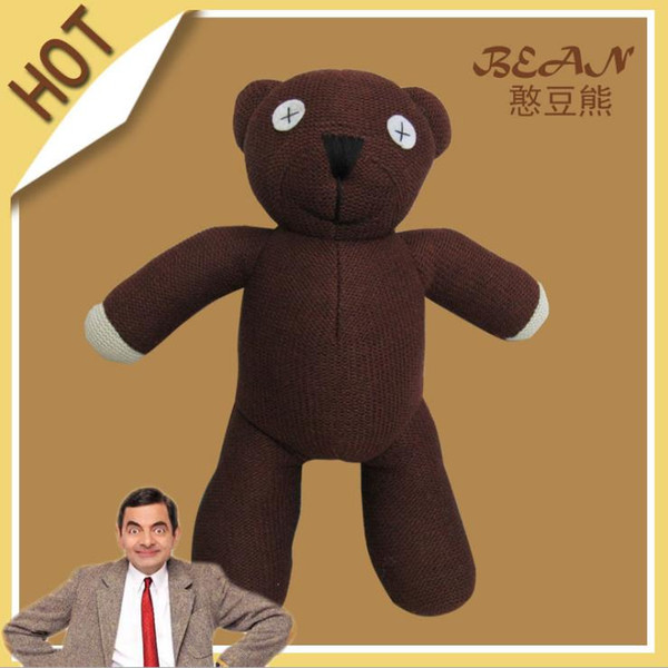 hot soft plush doll Wholesale 35cm Mr Bean Teddy Bear Animal Stuffed Plush Toy Brown Figure Doll Child Xmas Gift