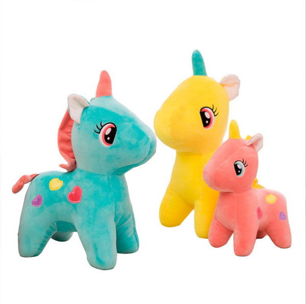 New design unicorn plush toys Kawaii Cartoon Stuffed Animal Plush Toys Kids Present Toys Children Baby Birthday Gift