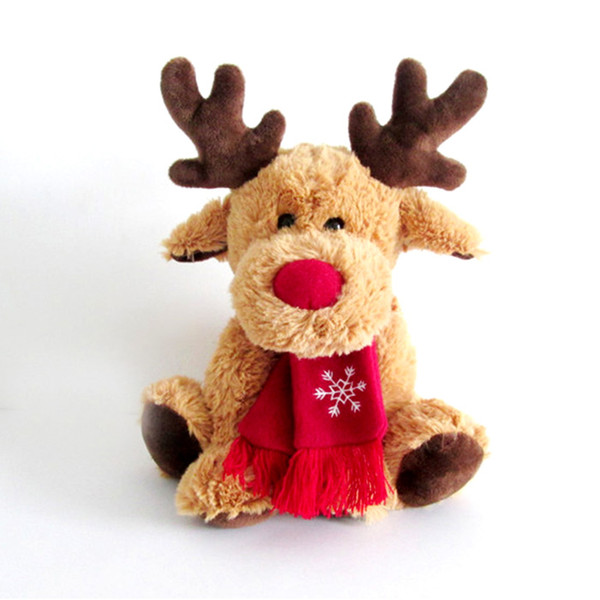 Hot Brown Elk Dolls Plush Toys Home Decor Christmas Toys Plush Dolls Girlfriends Children's Holidays Birthday Gifts Wholesale