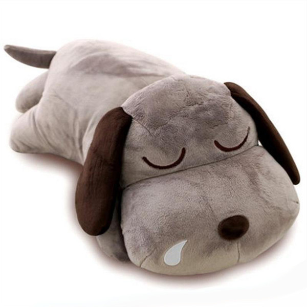 Cute Soft Animal Lying Dog Plush Pillow Big Stuffed Cartoon Dogs Toy Doll for Baby Gift 30inch 75cm